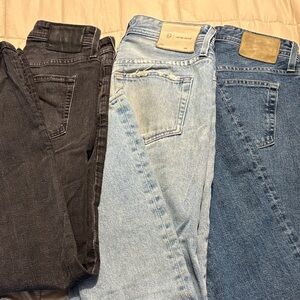 AG Adriano Goldschmied Men's Jeans - Black, Light Blue and Medium Blue bundle